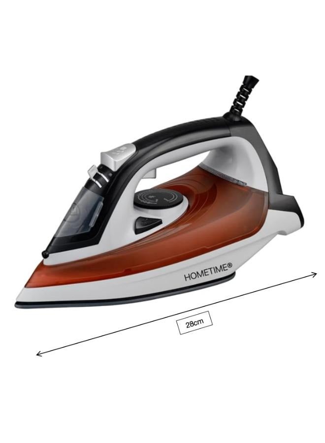 Home Time 2200W 220-240Hz Ceramic Steam Iron for Clothes  Powered Steam Iron for Fast Heat-up - Image 2