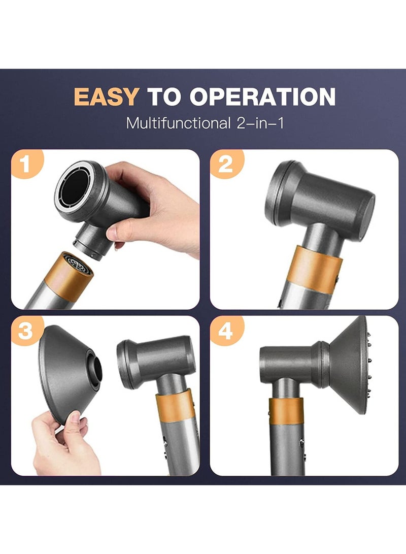 SYOSI ملحق Airwrap متعدد الوظائف 2 في 1، متوافق مع Dyson Airwrap Styler | الناشر غير متضمن - Image 2