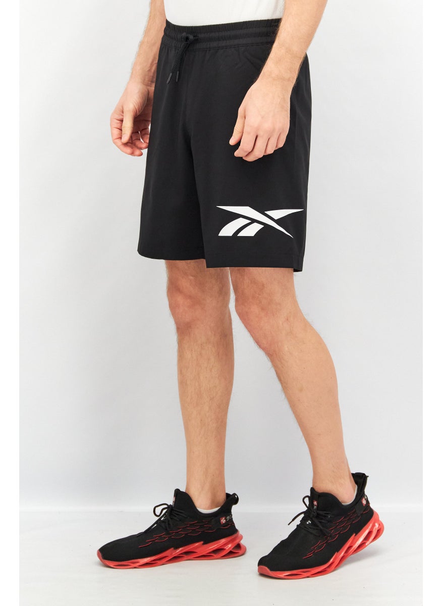 Reebok Men Sportswear Fit Drawstring Short, Black  - Image 3