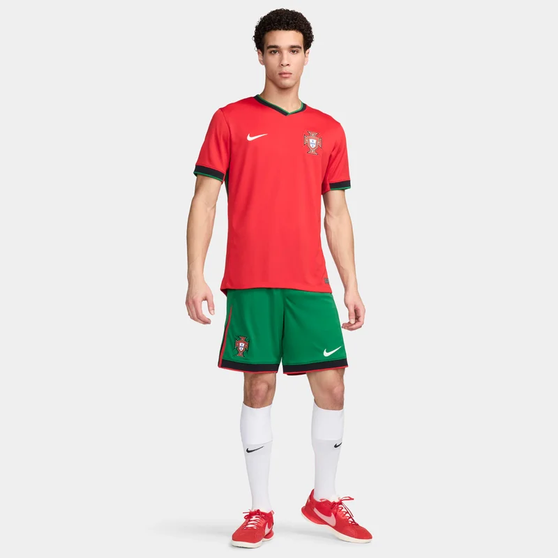 نايكي ستيديوم 2024 الأساسي لمنتخب البرتغال شورت كرة القدم دراي-فت طبق الأصل للرجال