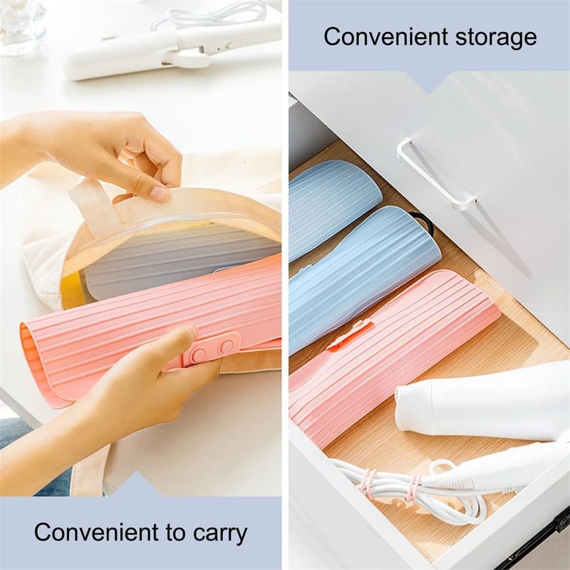 أكياس تخزين مكواة التجعيد المصنوعة من السيليكون، منظم أدوات الشعر المحمول لمكواة التجعيد، ومكواة فرد الشعر، ومكواة فرد الشعر، مثالية للاستخدام أثناء السفر، مقاومة للحرارة - Image 4