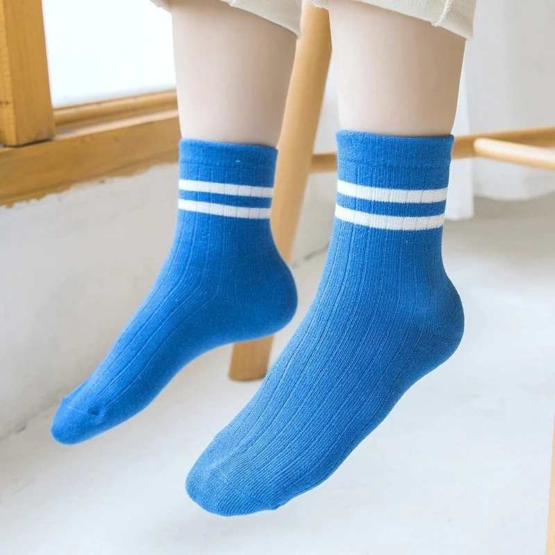 Bgk 10 Pairs Children's Circle Patterned Socket Socks