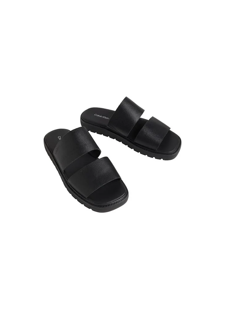 CALVIN KLEIN Square Molded Double Bar Sandals