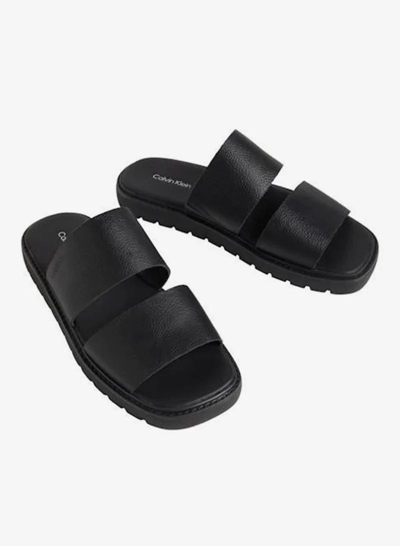 CALVIN KLEIN Square Molded Double Bar Sandals