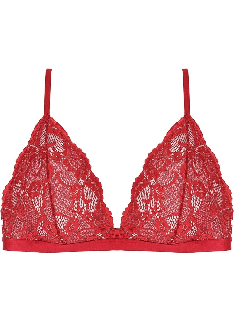 Magic Form 1680 Non-wired Lace Bralet-Red  - Image 1