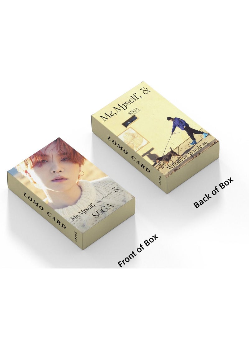 EHOME - 55-Piece BTS Suga Myself New Album Special Photo Filio Lomo Card - Image 1