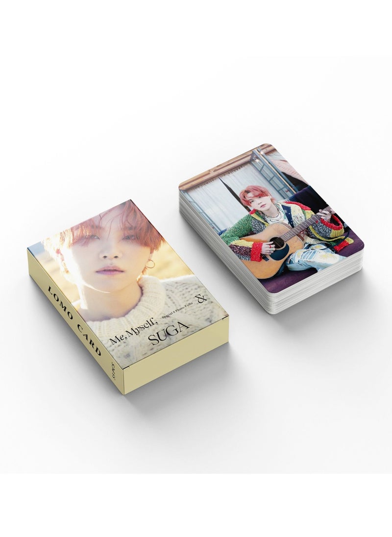 EHOME - 55-Piece BTS Suga Myself New Album Special Photo Filio Lomo Card - Image 1