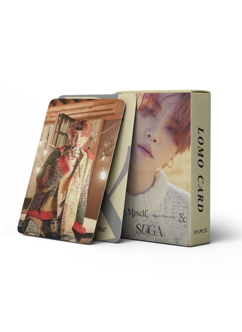 EHOME - 55-Piece BTS Suga Myself New Album Special Photo Filio Lomo Card - Image 1