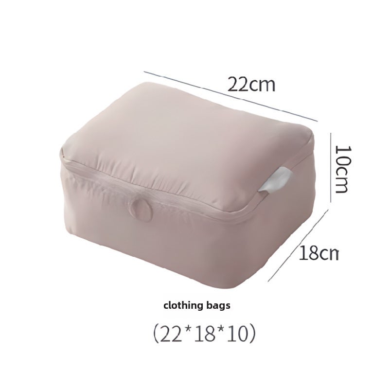 Travel Compression Packing Cubes 6-Piece Set Pink [clothing bag 1]]