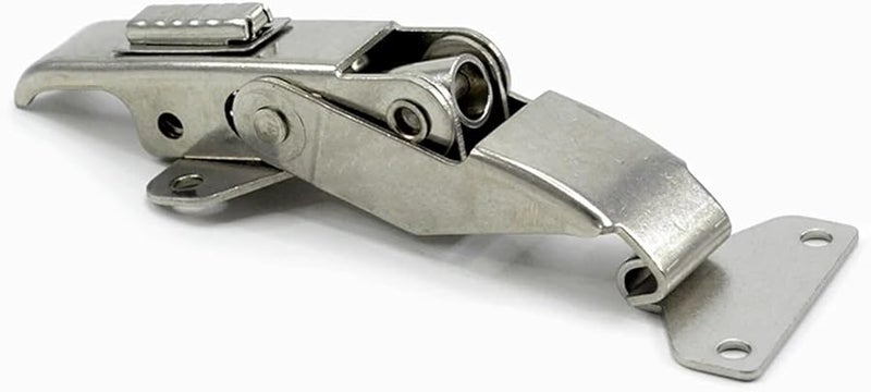 304 Stainless Steel Spring Loaded Toggle Snap Hasp Lock Fastener For Cabinet Luggage 1 Piece - Image 1