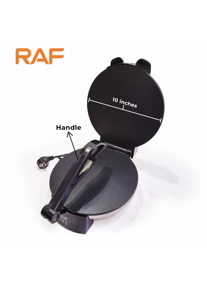 RAF Electric Roti Maker/Chapati Maker/Pita Bread Press - 1800W Non-Stick Automatic Tortilla Press for Home Kitchen - Image 2