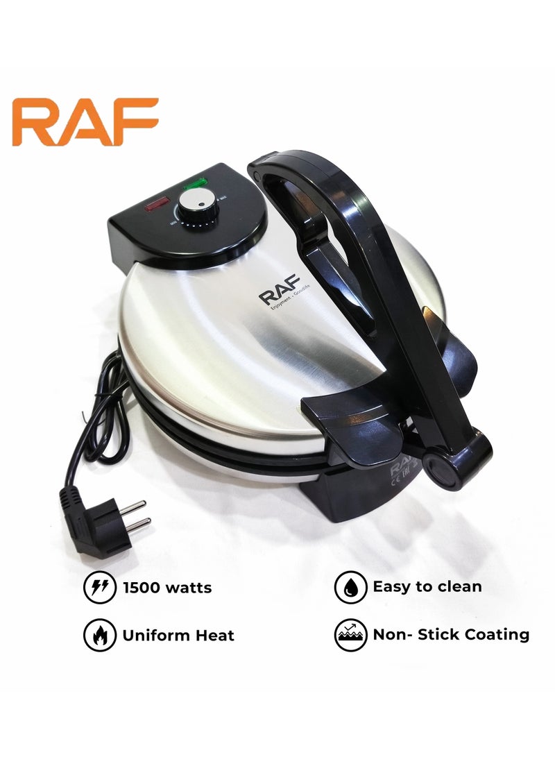 RAF Electric Roti Maker/Chapati Maker/Pita Bread Press - 1800W Non-Stick Automatic Tortilla Press for Home Kitchen - Image 3