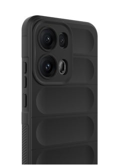 Generic OPPO Reno 13 Pro 5G - Original Magic Shield Shock-Resistant Case Cover with Ultra Protection and Soft Padded Interior (Black)  - Image 3