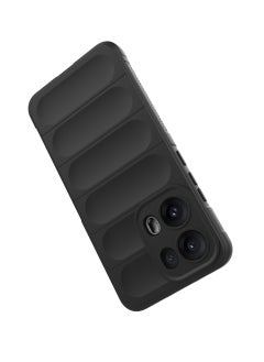 Generic OPPO Reno 13 Pro 5G - Original Magic Shield Shock-Resistant Case Cover with Ultra Protection and Soft Padded Interior (Black)  - Image 4