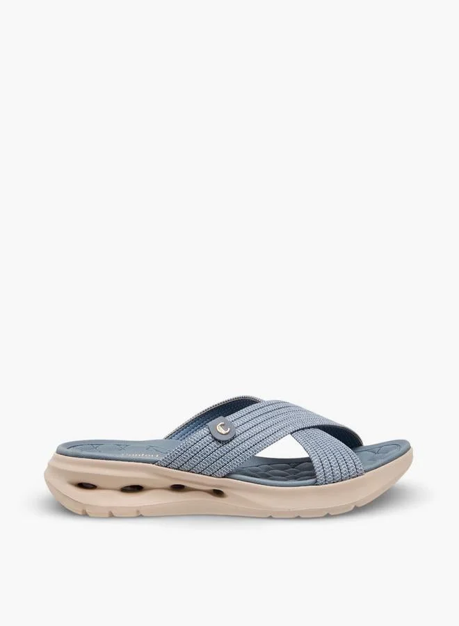 لو كونفورت Women Cross Strap Comfort Sandals