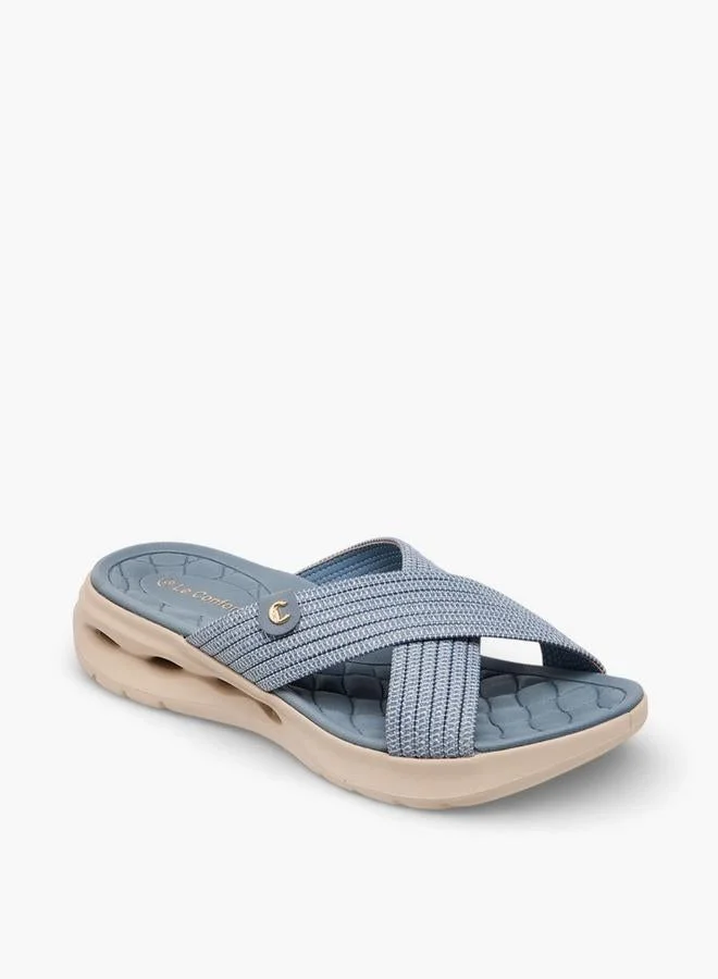 لو كونفورت Women Cross Strap Comfort Sandals
