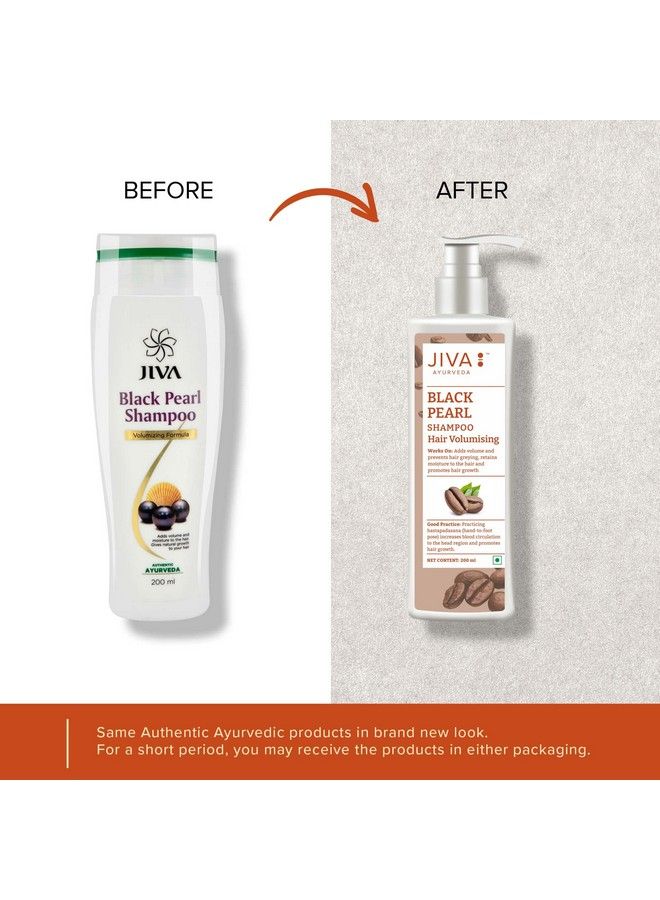 Jiva Black Pearl Shampoo Hair Volumising Nourishes Hair And Scalp 200 Ml (Pack Of 1) - Image 4
