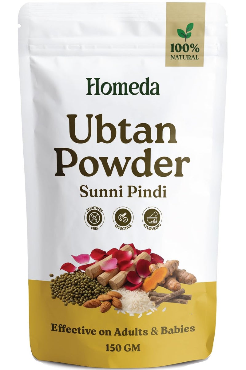 Homeda Ubtan Face Pack, Sunnipindi Powder for Women Body, Nalangu Maavu Organic for Baby, Kids, Men - Herbal Bath, Tan Removal, Haldi Ceremony, Skin Whitening - Utane with Almond Sandalwood Rose - Image 1