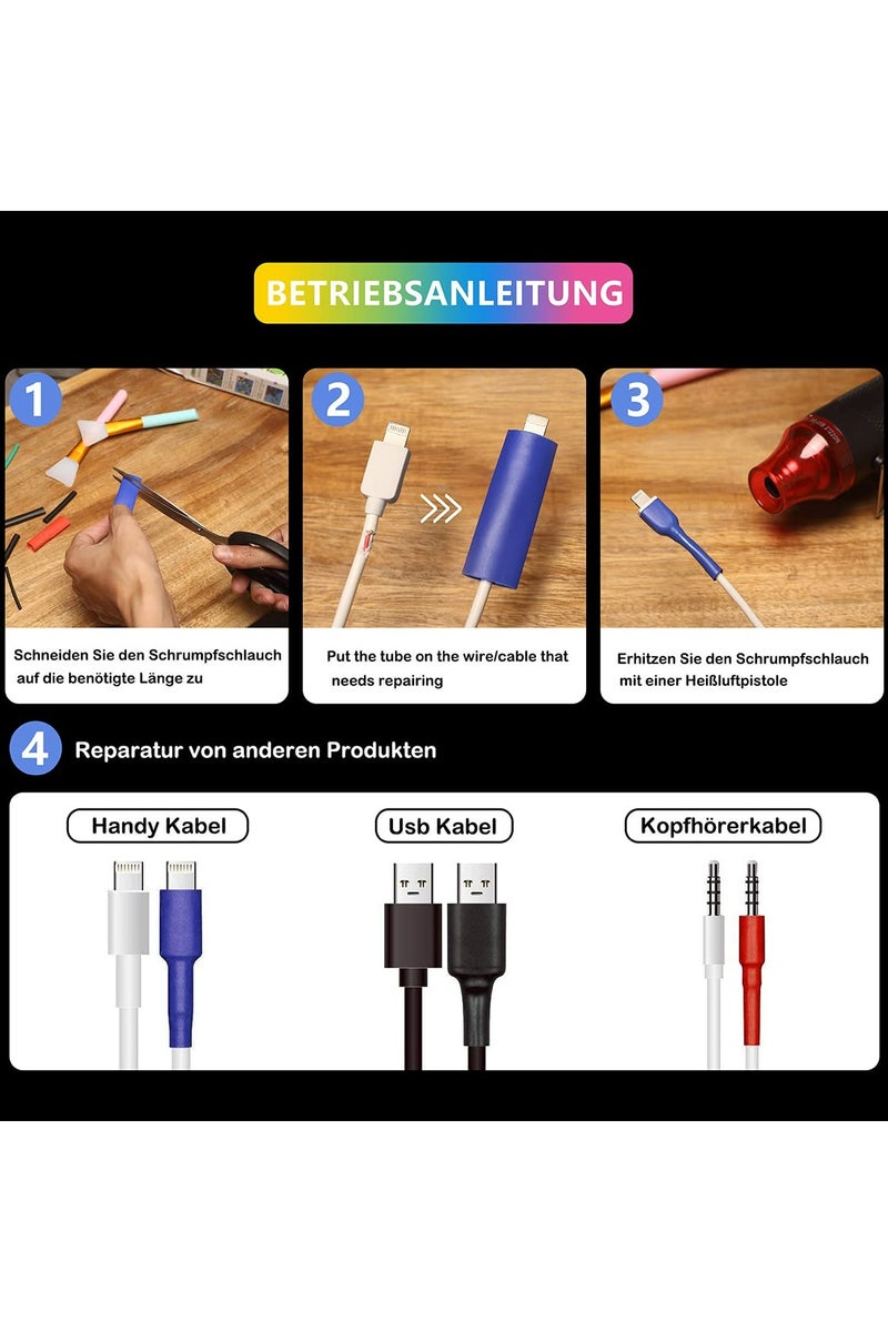 غنافوتو مسدس حراري لراتنج الإيبوكسي - مسدس هواء ساخن للنقش على الحرف اليدوية DIY راتنج أكريليك، مجفف حرفي صغير مسدس حراري للتقلص للكؤوس، صناعة الشموع، تجفيف الطلاء، لف الفينيل 300 واط 230 فولت (أسود) - Image 3