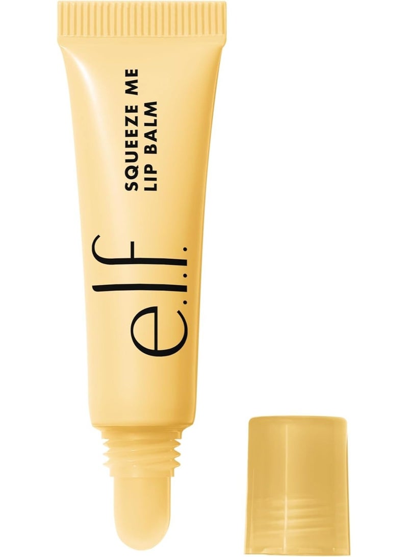 إلف مرطب شفاه Squeeze Me Lip Balm، مرطب شفاه مرطب للحصول على لون شفاف غني بحمض الهيالورونيك وكريمة الفانيليا - Image 1