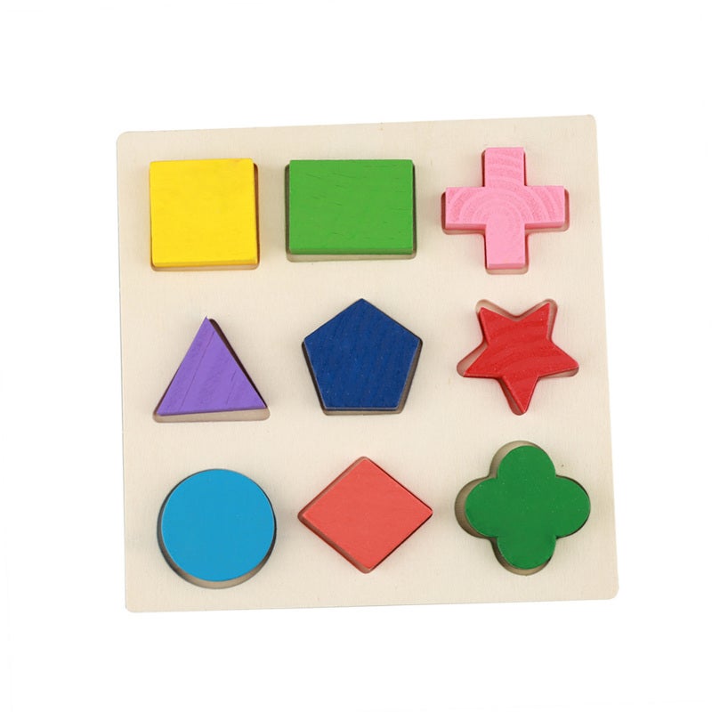 Wooden Puzzle Natural Wood Burr-Free Early Learning Tool Color Shape Recognition Toy - Hand Eye Coordination Brain Development Toy for Toddlers Children - Image 5