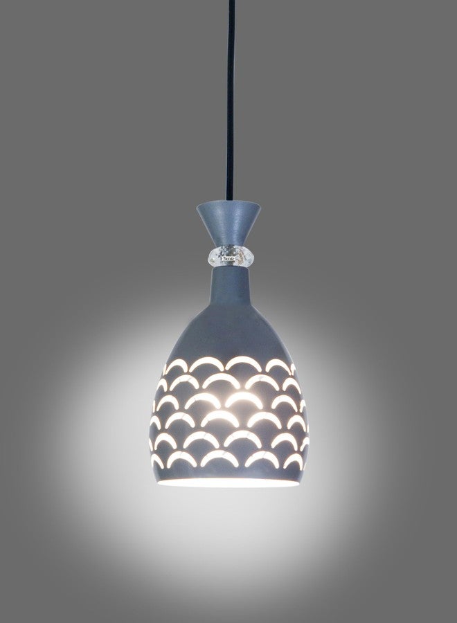 twixle Aluminium Pendant Ceiling Lamp, Grey, for Living Room and Dining Hall, Pack of 1 (Without Bulb) - Image 2