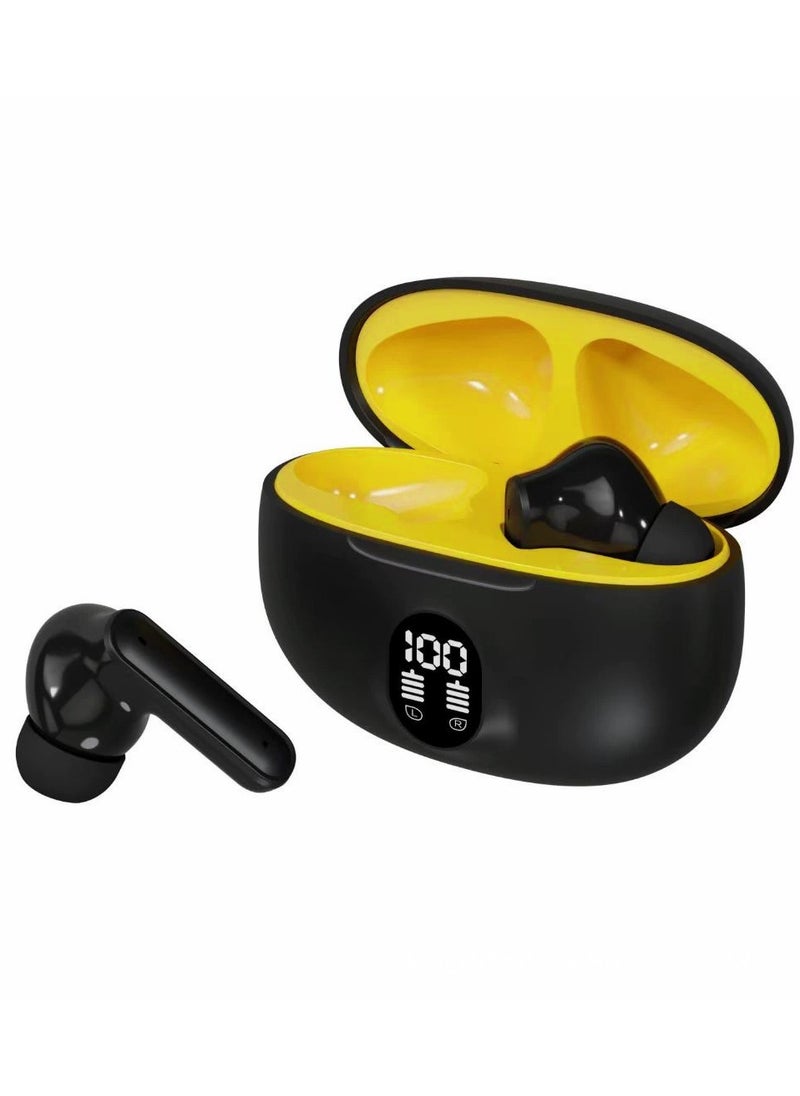 Generic - True Wireless Earbuds Digital Display Bluetooth Headset Noise Reduction No Sound Leakage No Delay Bluetooth 5.4 Comfortable - Black - Image 1