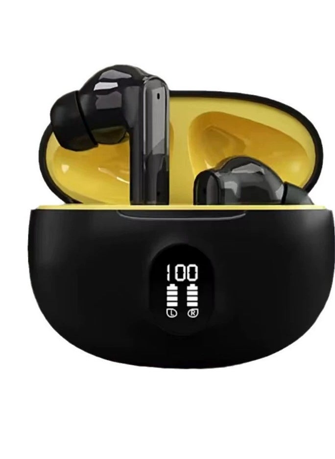 Generic - True Wireless Earbuds Digital Display Bluetooth Headset Noise Reduction No Sound Leakage No Delay Bluetooth 5.4 Comfortable - Black - Image 1