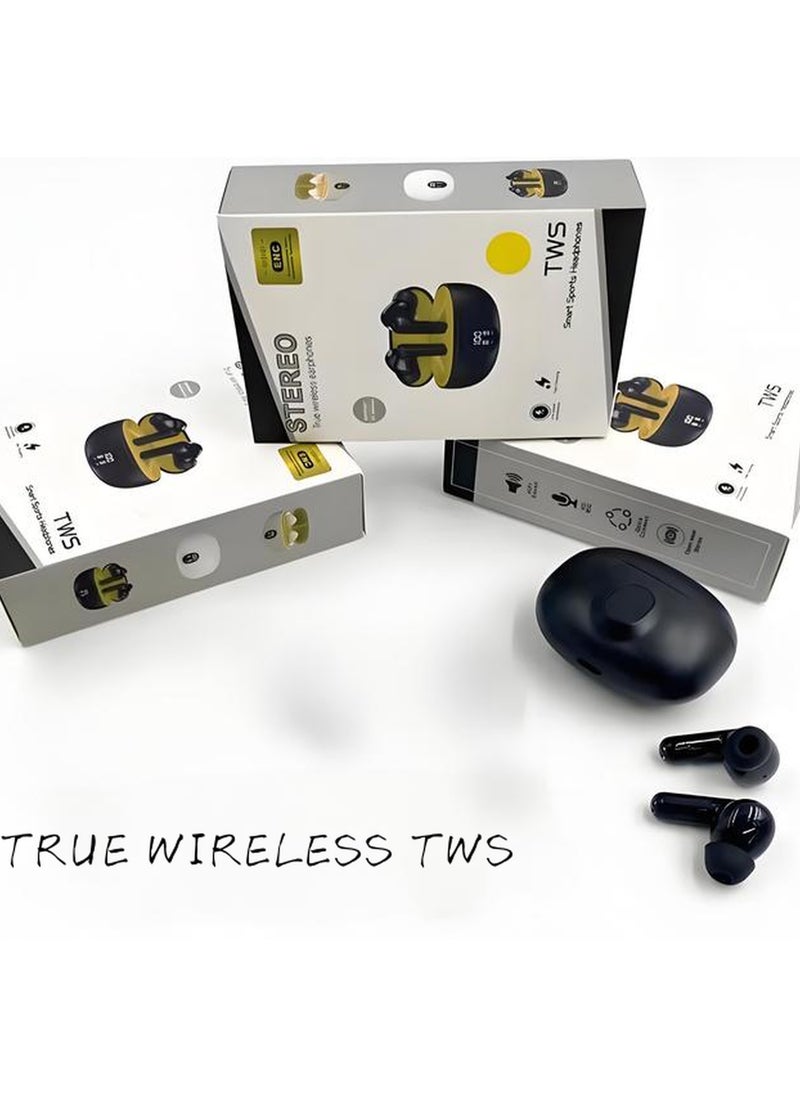 Generic - True Wireless Earbuds Digital Display Bluetooth Headset Noise Reduction No Sound Leakage No Delay Bluetooth 5.4 Comfortable - Black - Image 1