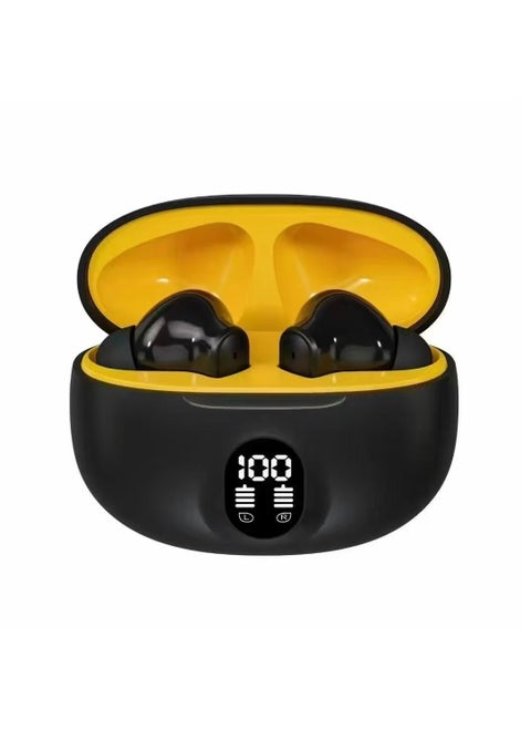 True Wireless Earbuds Digital Display Bluetooth Headset Noise Reduction No Sound Leakage No Delay Bluetooth 5.4 Comfortable - Black