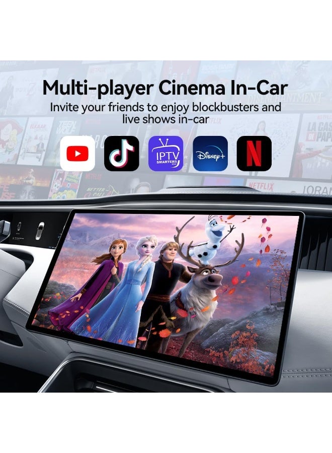 جهاز Android 13 ذكي للسيارة – محول 3 في 1 لـ CarPlay وAndroid Auto مع إنترنت 4G وذاكرة قوية - Image 3