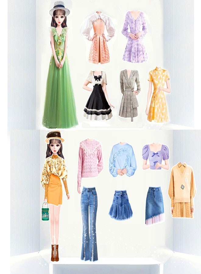 Daniel Axel Magnetic Princess Dress Up Paper Doll Pretend Play Toys Magnet People Clothes Puzzles Game for 3+ Year Old Girls Toddler,Preschool Learning Created Imagine Set Birthday Gift - Image 5