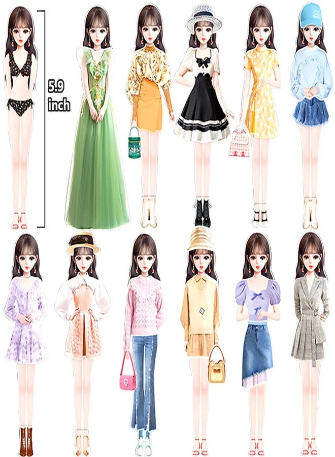 Daniel Axel Magnetic Princess Dress Up Paper Doll Pretend Play Toys Magnet People Clothes Puzzles Game for 3+ Year Old Girls Toddler,Preschool Learning Created Imagine Set Birthday Gift - Image 4