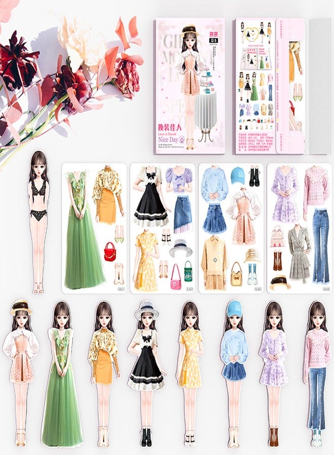 Daniel Axel Magnetic Princess Dress Up Paper Doll Pretend Play Toys Magnet People Clothes Puzzles Game for 3+ Year Old Girls Toddler,Preschool Learning Created Imagine Set Birthday Gift - Image 1