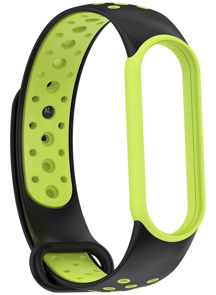 Strap Compatible with Xiaomi Mi Band 4 / Mi Band 3, Women Men Armband, Two Colours Breathable Adjustable Soft Silicone Replacement Strap Compatible with Xiaomi Mi Band 3/4 - Image 1