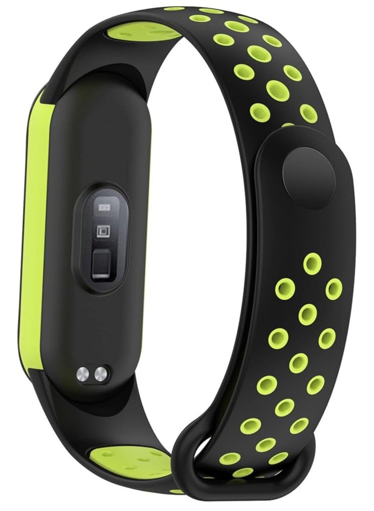 Strap Compatible with Xiaomi Mi Band 4 / Mi Band 3, Women Men Armband, Two Colours Breathable Adjustable Soft Silicone Replacement Strap Compatible with Xiaomi Mi Band 3/4 - Image 3