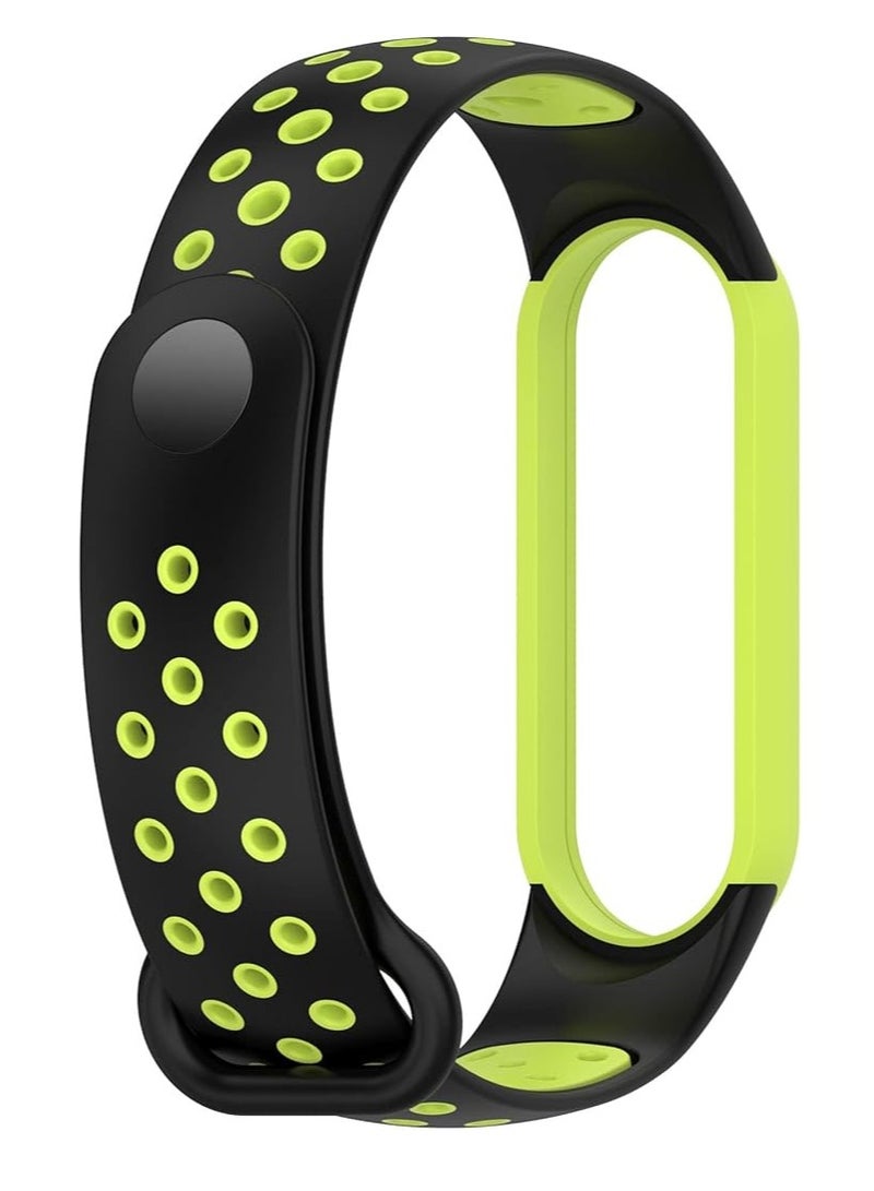 Strap Compatible with Xiaomi Mi Band 4 / Mi Band 3, Women Men Armband, Two Colours Breathable Adjustable Soft Silicone Replacement Strap Compatible with Xiaomi Mi Band 3/4 - Image 4