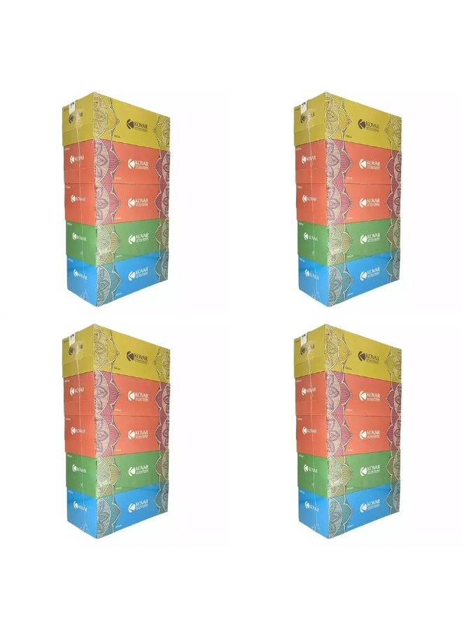 Kovar 150 Sheets 2PLY Bulk 4 Pack Facial Tissue- 5 Box