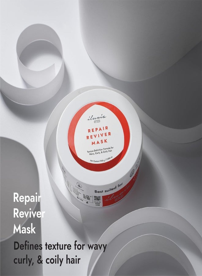 iluvia Curly & Wavy Care - Repair Reviver Mask - Natural softness & curl retention - Sulfate, Paraben Free (IRRM200, 1) - Image 3
