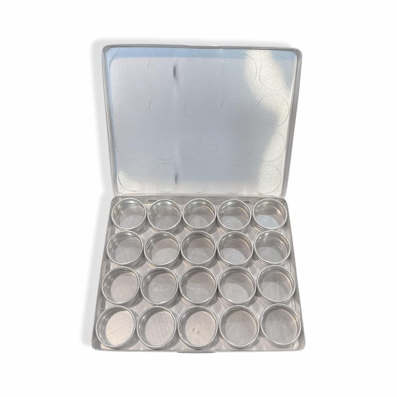 Johnson Tools Multi Utility 20 Removable Round Small Aluminum Containers or Storage Box Organizer  - Image 1