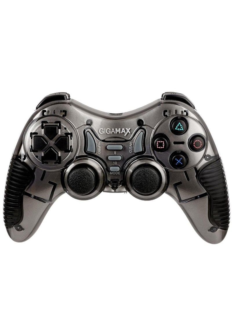 GIGAMAX Wireless Gamepad  GP-w2021 compatible with pc/ps2/ps3