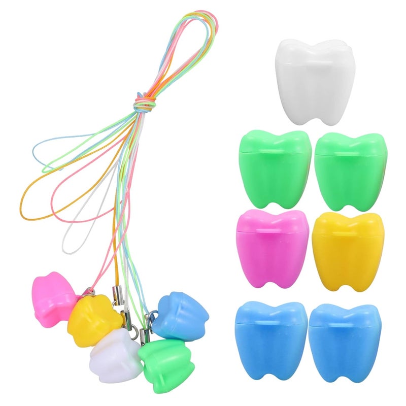 12 قطعة صندوق جنية الأسنان حاوية لتخزين الأسنان المفقودة للأولاد والبنات - Image 1