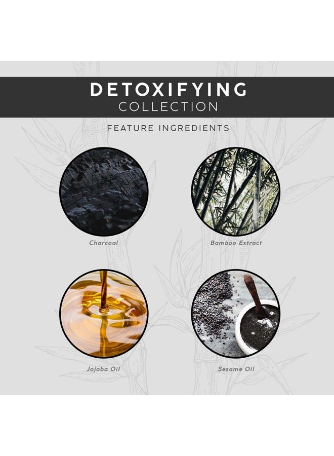 Theorie Charcoal Bamboo Detoxifying Body Wash - Moisturizing & Nourishing - Botanical Ingredients - Made with Jojoba Oil, Sweet Almond Oil and Shea Butter, Pump Bottle 500mL - Image 4