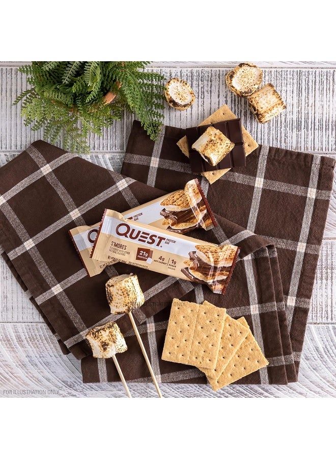 Quest Nutrition S'Mores Protein Bar, High Protein, Low Carb, Gluten Free, Keto Friendly, 12 Count - Image 4