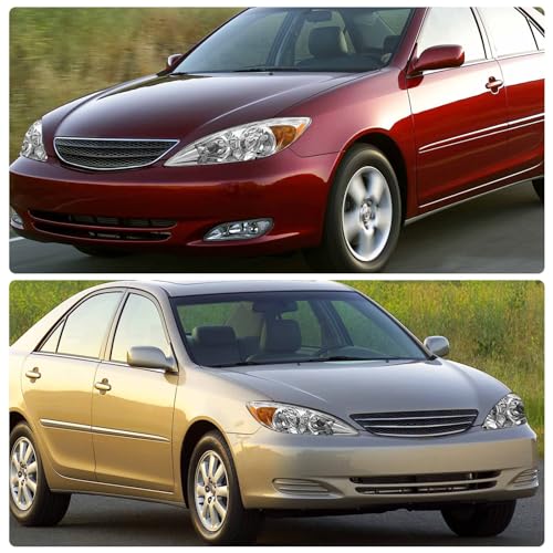 ADCARLIGHTS Headlight Assembly for 2002 2003 2004 Toyota Camry Chrome Housing with Amber Reflector Left and Right (Only Fits LE/XLE, Not Fits SE) - Image 3