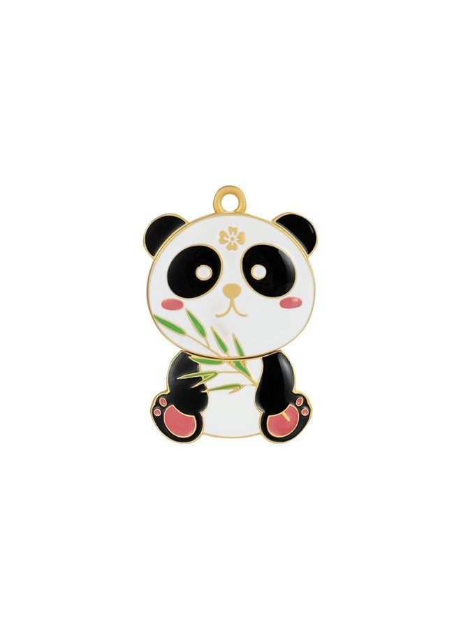 Chinese Style USB Flash Disk Metal Creative Fashion Panda Gift High Speed Light Luxury Free Lettering-Color:Panda U + Bookmark Box-Capacity:16GB - Image 5