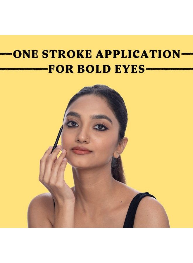 DAZLLER College Makeup Essentials 3: Kreamy Kajal 0.35G + Mascara 4.1G + Eyeliner Pencil 1.5G Lightweight Matte Black Smudgeproof Waterresistant Earthen Pigments Smooth Gliding - Image 5