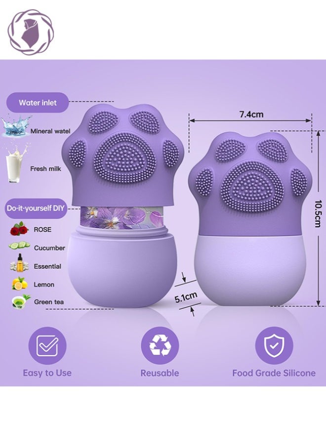 New Cat Paw Shape Ice Roller For Face, Beauty Facial Massage, Acne Puffiness Relief Purple - https://f.nooncdn.com/p/pzsku/Z96DEDF812D72A69B6071Z/45/1746222004/e3201dac-69e9-430f-9f26-0be71fa8f2b6.jpg?width=original