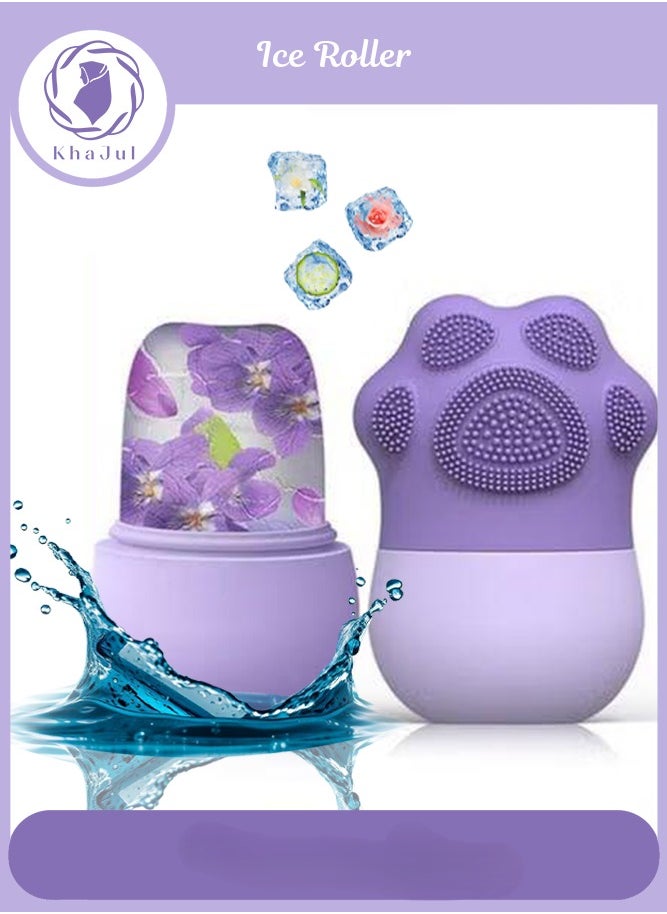 New Cat Paw Shape Ice Roller For Face, Beauty Facial Massage, Acne Puffiness Relief Purple - https://f.nooncdn.com/p/pzsku/Z96DEDF812D72A69B6071Z/45/1747387785/0f822fa0-2867-47d4-92f7-453b1b6eec27.jpg?width=original