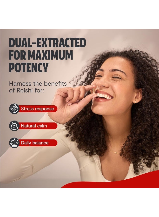 FreshCap Mushrooms Organic Reishi Capsules, 120 Count, 60 Day Supply - Image 5